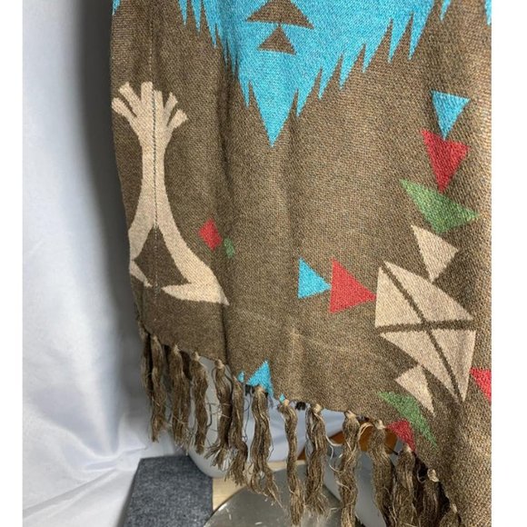 NWT TASHA POLIZZI Cheyenne Tipi Fringe Knit Western Cowgirl Maxi Skirt - Picture 9 of 10